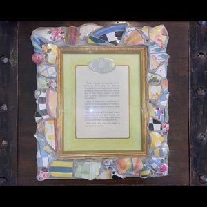 MacKenzie Childs Putty Shard Picture Frame